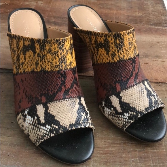 Gibson Latimer Leather Chunky Heels NWOB sz 9 - Picture 1 of 7